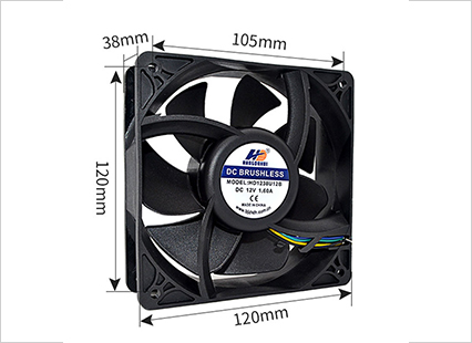 HD1238U12B 12038 12V 1.6APWM溫控調速大風量機箱機柜服務器風扇